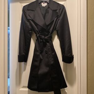 Gorgeous Black all weather rain coat by Charles Gray London. Size Small